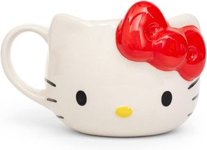 Usine personnalisée à la main 3d dessin animé tasses tasses à eau en céramique <span class=keywords><strong>Hello</strong></span> <span class=keywords><strong>Kitty</strong></span> visage en céramique 3D sculpté tasse - Product Image 2