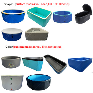 Guangzhou Barry comercial al aire libre suelo Pvc automático inflable piscina gota puntada tela seguridad Malla tela piscina - Product Image 4