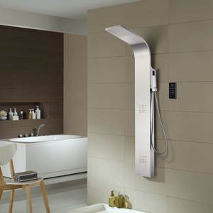 HANC-<span class=keywords><strong>Columna</strong></span> <span class=keywords><strong>de</strong></span> <span class=keywords><strong>ducha</strong></span> <span class=keywords><strong>de</strong></span> Panel <span class=keywords><strong>de</strong></span> acero inoxidable, mezclador eléctrico inteligente con Control <span class=keywords><strong>de</strong></span> temperatura para Baño - Product Image 1