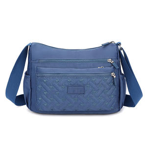 Bolso de Hombro Cuadrado Horizontal para Mujer LJDZ001, Azul, Multicapa, Resistente al Agua, con Cierre de Cremallera, para Uso Diario - Product Image 4