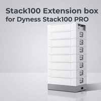 Boîtier d'extension pour batterie LiFePO4 Dyness Stack100 PRO 51.2V 100Ah, avec connecteur de superposition gratuit, 12 clusters parallèles pour usage domestique et commercial