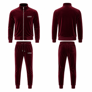<span class=keywords><strong>Tuta</strong></span> in <span class=keywords><strong>Velluto</strong></span> Personalizzata da <span class=keywords><strong>Uomo</strong></span>, Set Giacca con Zip e Pantaloni in Velour, Morbida al Tatto, Abbigliamento Sportivo Casual, Logo Personalizzabile, OEM ODM, Vendita all'Ingrosso - Product Image 2