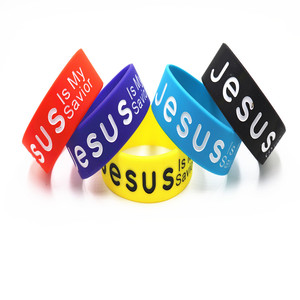 Pulseras Promocionales de Silicona con Logotipo de Undertaker Grabado, de 1 Pulgada, Ecológicas, Rellenas de Color, Impermeables, Estilo Religioso, Marca JRJ - Product Image 6