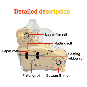 New UV Film Sticker Roll to Roll Cold 30cm Laminating Machine A3 Size Format Full Automatic <b>Laminator</b> - Product Image 3