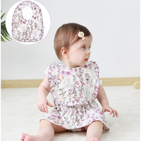 Bavoirs pour bébés filles 3-Pack réglable Viscose de bambou nouveau-né bavoir nourrissons Bandana bave bavoirs dentition