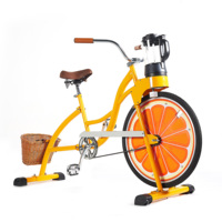 Exi Beachcruiser Fiets Reclame Sinaasappelsap Fruitblender Smoothie Cyclus Commerciële Juicer Afzuigmachine