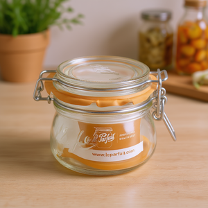 Pot <span class=keywords><strong>en</strong></span> <span class=keywords><strong>verre</strong></span> <span class=keywords><strong>Le</strong></span> <span class=keywords><strong>Parfait</strong></span> avec couvercle à clip, récipient de stockage de 120 ml pour la conservation des aliments - Product Image 3