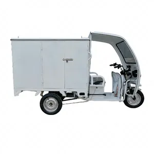 GCD Auto 800W Express Delivery Cargo Tricycle Cabin Closed Van Truck Three Wheels Electric Tricycle