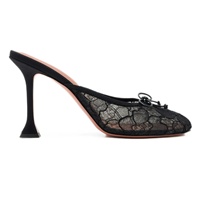 Mules à talons hauts pour femmes, sandales rouges à lacets et bout rond, à enfiler, sans talon arrière, avec nœud, élégantes pour soirée