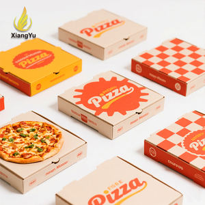 Boîtes à <span class=keywords><strong>pizza</strong></span> imprimées colorées, boîtes en carton ondulé résistantes à la graisse, qualité alimentaire, taille personnalisée pour la restauration rapide, livraison directe d'usine - Product Image 1