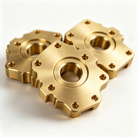 OEM Custom CNC Machining Brass Parts Precision Milling for Machining Model MU-06 Mount Flange Base Non-standard Instrument