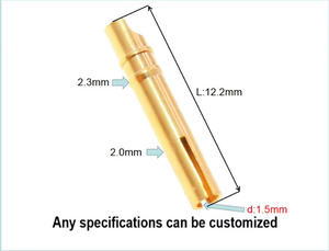 Độ chính xác cao Brass rãnh Hitch pins Hollow đầu tròn phẳng <span class=keywords><strong>Pin</strong></span> Socket-Versatile_pins - Product Image 2