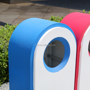 Trường <span class=keywords><strong>Carton</strong></span> 13 Gallon Thùng Rác <span class=keywords><strong>Bin</strong></span> Trung Tâm Tái Chế Đường Phố 50L Thương Mại Chất Thải Thùng Phân Loại Ngoài Trời Thùng Rác Có Thể - Product Image 5