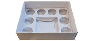 Scatola Personalizzata IMEE in Plastica Trasparente con Coperchio in PET per Cupcake e Dolci, Disponibile con <span class=keywords><strong>3</strong></span>, 4, 6, 8, 9, 10, 12 Scomparti - Product Image 5