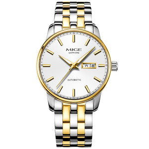 Reloj MIGE de 38 mm con Caja Redonda, Fecha, Semana, Mecánico Automático para Hombre, con Agujas Luminosas y Cristal de Zafiro - Product Image 2