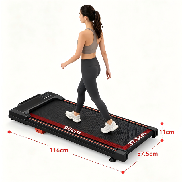 Multifunctional App Control 2.5HP Smart Small Household Under Desk Walking Pad Foldable Electric Treadmill With LED Display