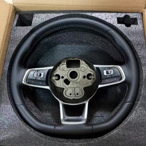 พวงมาลัยรถยนต์สำหรับ Volkswagen MK7 MK6 R Golf 7 Gti Golf 6 Jetta Tiguan Passat สำหรับ <span class=keywords><strong>VW</strong></span> CC พวงมาลัยหุ้มหนัง - Product Image 4