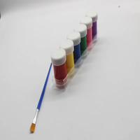 Qualité supérieure bricolage fenêtre Art 6 couleurs 50ml couleur de l'eau pour tous les âges papier moyen peinture pratique ensemble