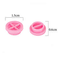 Ronde Vorm Plastic Lijm Houder Pallet Pakking Bloem Voor Wimpers Extension Accessoires