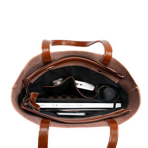 Bolsos de Hombro de Cuero para Mujer 2025, Bolso Tote Simple, Bolso de Compras Portátil de Gran Capacidad - Product Image 5