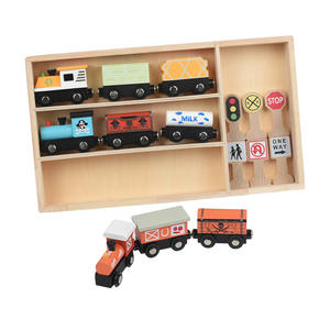 Tren de Madera Montessori, Juguete Educativo Temprano, Juego Interactivo de Trenes de Madera para Niños Pequeños, Niños y Niñas de 3, 4 y 5 Años - Product Image 3