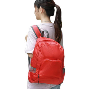 Custom Logo Lightweight 210D Polyester Foldable <b>Backpack</b> <b>Waterproof</b> Packable Daypack for Travel Hiking Camping Outdoor Sports - Product Image 4