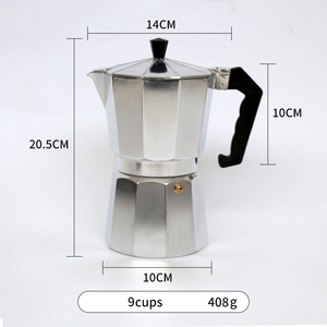<span class=keywords><strong>Meilleure</strong></span> vente de <span class=keywords><strong>cafetière</strong></span> italienne Moka avec aluminium 3/6 tasses Mini <span class=keywords><strong>cafetière</strong></span> à expresso portable argentée avec manche en bois - Product Image 5
