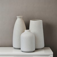 Ensemble 3 Vases Aromathérapie Rétro Eco en Céramique Style Antique Moderne Offre Spéciale Décor à la Maison Arrangement de Fleurs Bouteilles de Décoration
