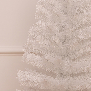 New Arrival Pure White PVC Tabletop Christmas <b>Tree</b> with Plastic Base, Xmas Decoration for Living Room & Bedroom - Product Image 6