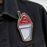 Épingles personnalisées avec logo sur mesure, en métal, émail doux teinté, pour vêtements