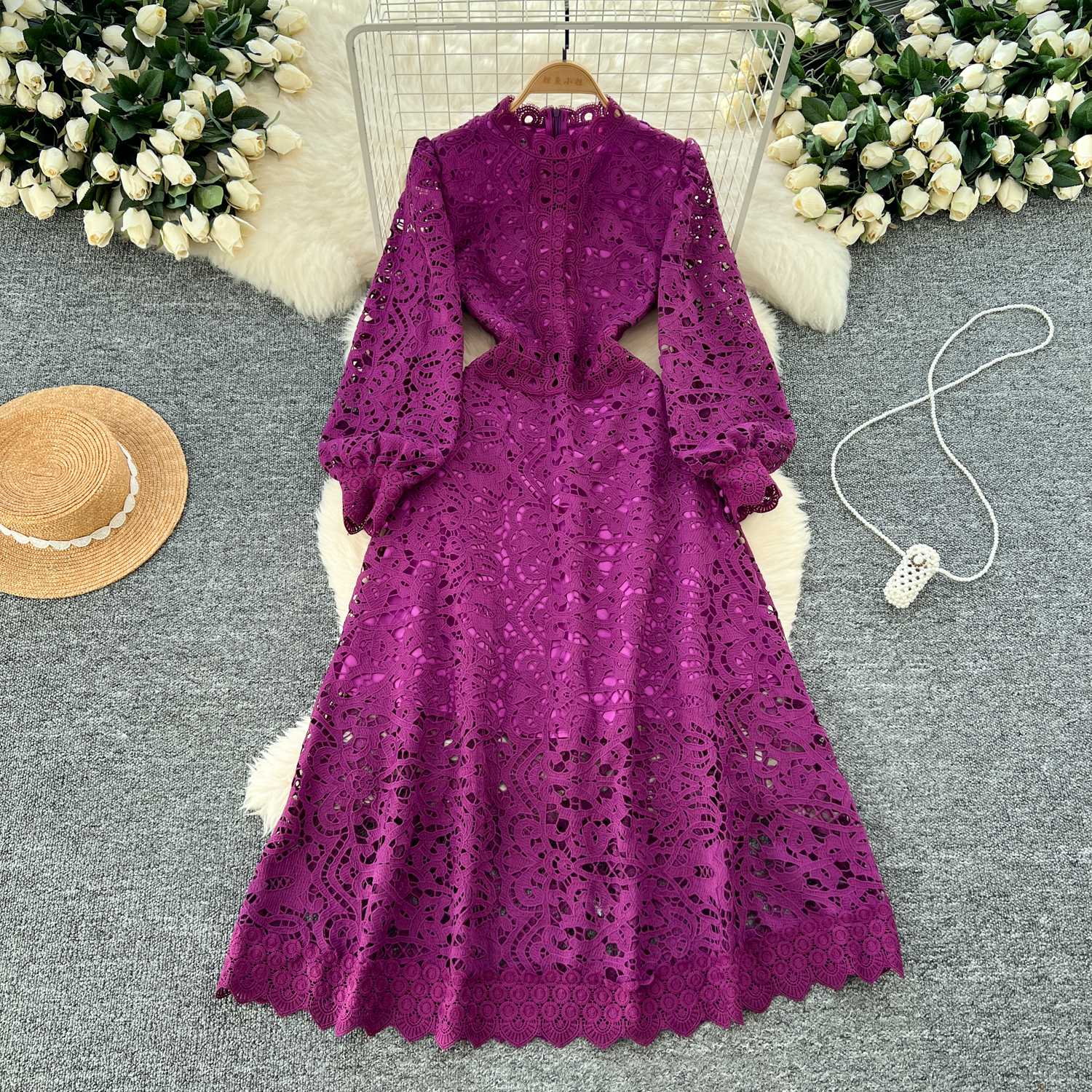 black dress trendy A Line Long Sleeves V Neck Lace Black Prom Dresses with Split, V Neck –  Shiny Party