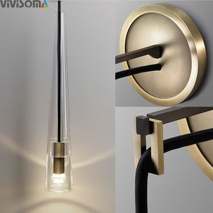 Appliques murales intérieures WL38055, lampe suspendue longue tube unique pour îlot de cuisine, chambre à coucher, salon - Product Image 4