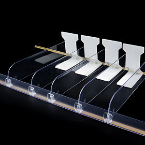 Customizable Automatic <b>Plastic</b> Tobacco Shelf Divider Pusher System Adjustable Cigarette Pusher Acrylic Display <b>Rack</b> Shelf Pusher - Product Image 5
