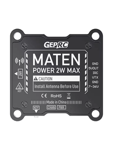 Geprc Maten 1.2g 2W VTX 25/400/800/2000mW, mode Pit commutable, 36.4x36.4x7.4mm, 9 canaux, 1080-1360MHz, vidéo RC Racing - Product Image 2