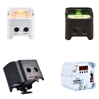 Lot de 8 projecteurs LED sans fil mini S6 6*18W RGBWA UV DMX sur batterie pour DJ, idéal pour mariages, fêtes et éclairages de scène