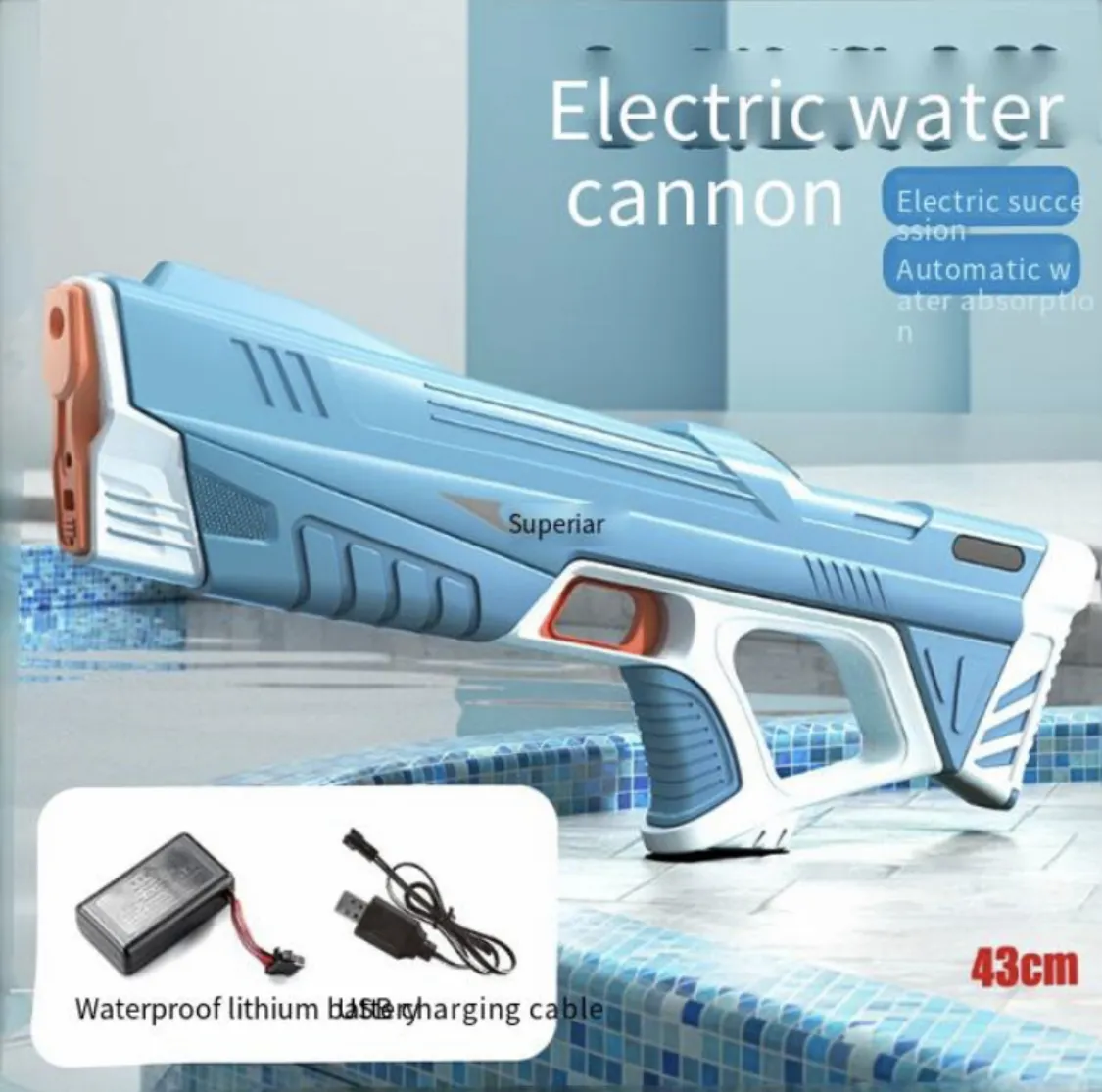 Summer Hot Selling Songkran Fast Delivery 8-10m long Electric Water Gun