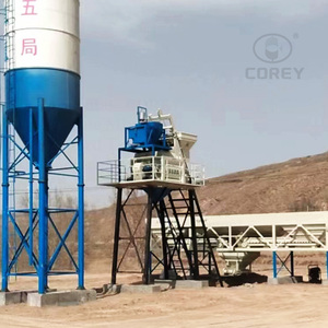 Centrale à béton compacte HZS50 avec pesage précis des granulats et contrôle PLC pour les projets de construction - Product Image 2