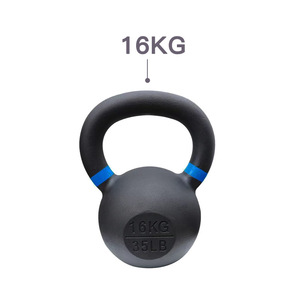 1-20KG di polvere colorata cappotto Kettlebell pesi per donne e uomini | Rivestimento in polvere per la durevolezza, ponderato in chilogrammi - Product Image 4