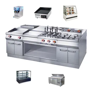 High Quality Stainless Steel Kitchen Supplies Hotel Commercial Dining Hall Restaurant Kitchen 1 Stop Equipment