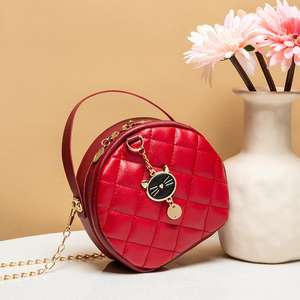 スタイリッシュなダイヤモンドチェック柄PUクロスボディバッグ多機能携帯電話交換収納スリングビジネスまたはレジャー用 - Product Image 6