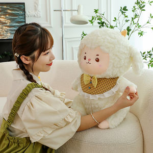 Cpc Yanxiannv Logo personnalisé Peluches Por Mayor Petit Mouton Joyeux Anniversaire Peluche Mignon Doux Mouton Peluche Poupée - Product Image 3