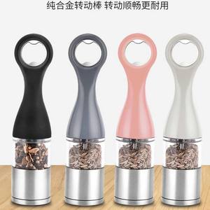 Utensilios de cocina creativos, molinillo de pimienta manual de 4,5x19,5 cm, tapa metálica hermética para uso doméstico, condimentos sólidos, forma cilíndrica - Product Image 4