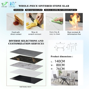 OKAY Ceramic Dining <strong>Table</strong> Home Furniture Italian Design Wholesale OEM Customized Modern Sinter Stone Dining <strong>Table</strong> - Product Image 2