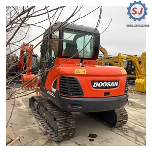 Used Doosan DX60 Mini Hydraulic Crawler Excavator 6Ton Digger Low Hours Original <b>Paint</b> Well Maintained Ready to Ship - Product Image 5