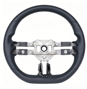 Volant sport en cuir perforé noir en fibre de carbone de haute qualité Benz <span class=keywords><strong>AMG</strong></span> S63 S65 E53 E63 C43 <span class=keywords><strong>C63</strong></span> A35 A45 CLA35 CLA45 G63 - Product Image 2