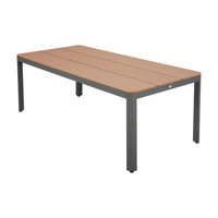 Mobilier d'extérieur moderne pour restaurant Ensemble table et chaises en bois pour repas en plein air pour jardins et patios