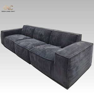 Kosteneffectieve Eenvoudige Montage Tofu Blokvorm Gecomprimeerde Slaapbank Turquoise Stof Bankstel Meubels - Product Image 1