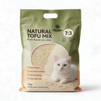 Litière pour chat 3-en-1 en tofu et manioc, stock UE, pour acheteurs mondiaux