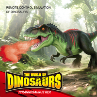 CQZNRC Dinosaurio T-Rex de Juguete con Control Remoto, 2.4G, con Luces y Sonido, Camina de Forma Mecánica, para Niños