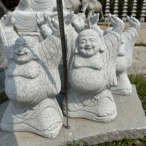 Statue <span class=keywords><strong>de</strong></span> <span class=keywords><strong>Bouddha</strong></span> <span class=keywords><strong>en</strong></span> granit naturel <span class=keywords><strong>de</strong></span> haute qualité, taille réelle, <span class=keywords><strong>pour</strong></span> extérieur, traditionnelle, durable, faite à la main - Product Image 5